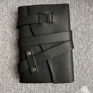 Leather wrap journal with insert